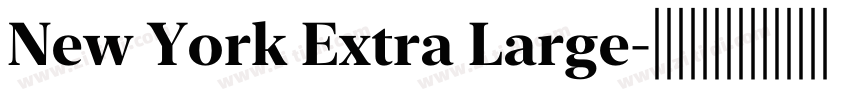 New York Extra Large字体转换 New York Extra Large字体转换